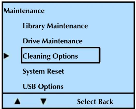 Tandberg Data StorageLibrary T24 - Activating the Cleaning Cartridge Cell - 1