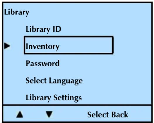 Tandberg Data StorageLibrary T24 - ISSUING A RE-INVENTORY COMMAND TO THE LIBRARY - 1