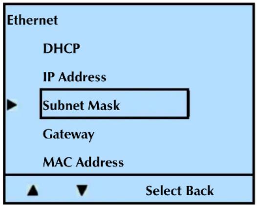 Tandberg Data StorageLibrary T24 - Changing the Subnet Mask - 1