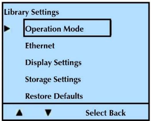 Tandberg Data StorageLibrary T24 - CHANGING THE EMULATION MODE - 2