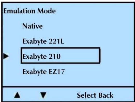 Tandberg Data StorageLibrary T24 - CHANGING THE EMULATION MODE - 5