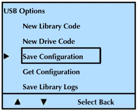 Tandberg Data StorageLibrary T24 - Saving Configurations - 2
