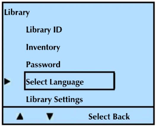 Tandberg Data StorageLibrary T24 - CHANGING THE LCD LANGUAGE - 1