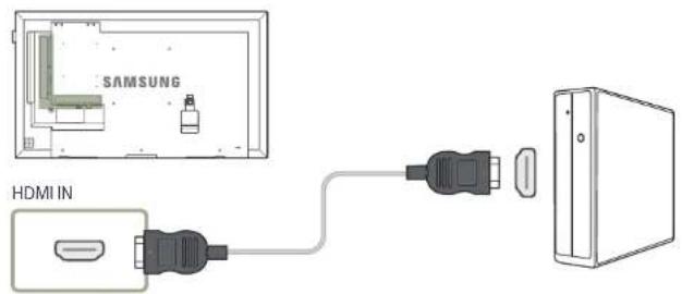 Hanwha SMT-3232A - Anschließen mit einem HDMI-DVI-Kabel - 2