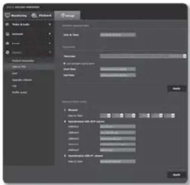 Hanwha SPE-100P - Date & Time - 1