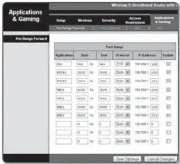 Hanwha SPE-100P - Manual Port Range Forwarding - 1