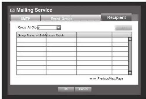 Hanwha SRD-1684 - Recipient Setting - 1