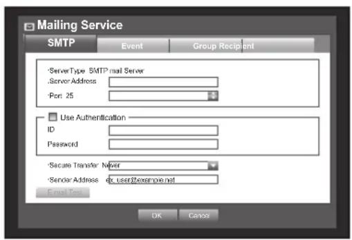 Hanwha SRD-1684 - SMTP Setting - 1