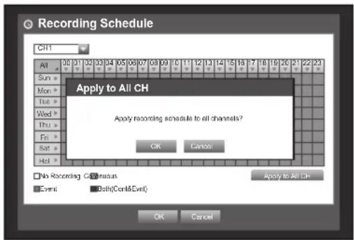 Hanwha SRD-1684 - Recording Schedule - 4