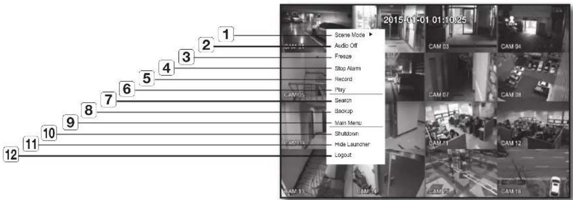 Hanwha SRD-1684 - Split Mode Menu - 1