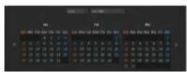 Hanwha QRN-810 - To use the calendar - 1