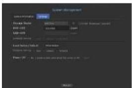 Hanwha QRN-810 - Settings - 1