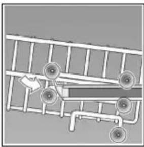 BOSCH SMS63L02EA - Top basket with upper and lower roller pairs - 2