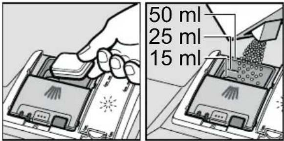 BOSCH SMS50E12II - Adding detergent - 1