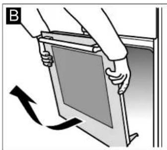 BOSCH HBA23B151A - Detaching the door - 2
