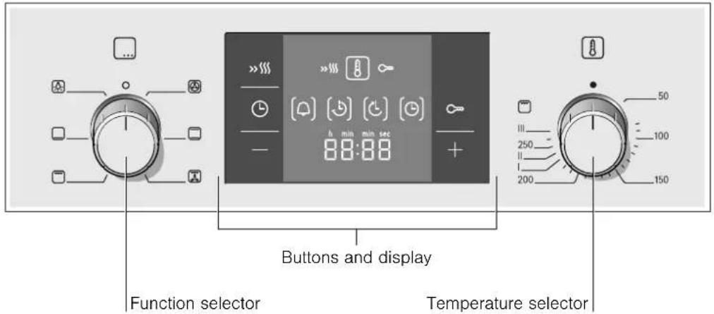 BOSCH HBA23B151A - Control panel - 1