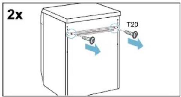 BOSCH WDU28540ES - Removing the support struts - 3
