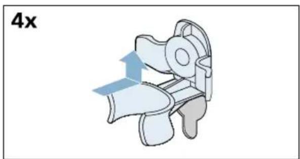 BOSCH WDU28540ES - Installing the transport locks: - 3