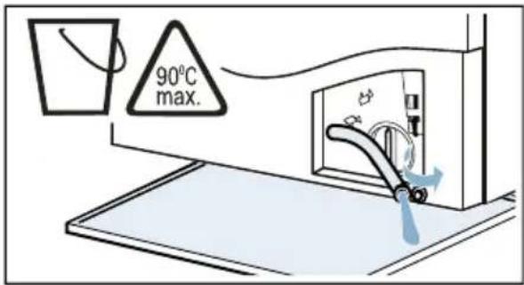 BOSCH WDU28540ES - Risk of scalding! - 2