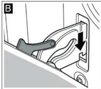BOSCH HBA33B550M - Attaching the door - 2