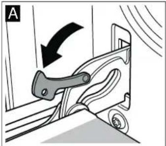 BOSCH HBA33B550M - Detaching the door - 1
