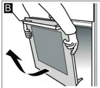 BOSCH HBA33B550M - Detaching the door - 2