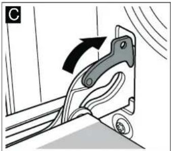 BOSCH HBA33B550M - Attaching the door - 3