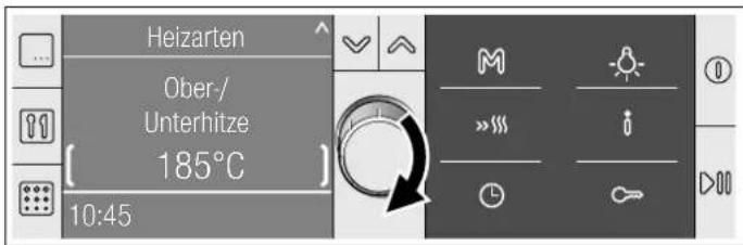 BOSCH HBR78B751 - Heizart und Temperatur einstellen - 3