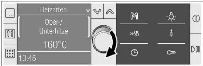 BOSCH HBR78B751 - Heizart und Temperatur einstellen - 1