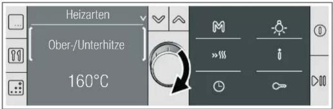 BOSCH HBA58B650B - Heizart und Temperatur einstellen - 1