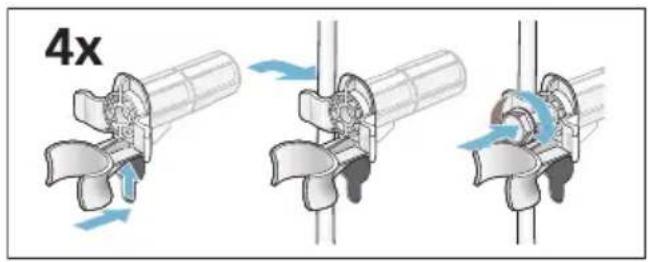 BOSCH WAN2826XES - Installing the transport locks: - 3