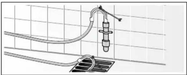 BOSCH WAW24460EU - - Drainage into a plastic pipe with rubber bushing or into a drainage pit - 1