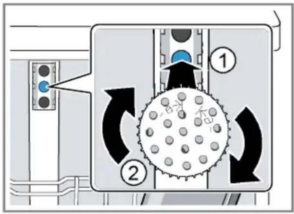 BOSCH SPS46IW00D - Backblechsprühkopf einsetzen - 1