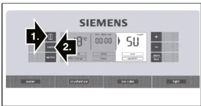 SIEMENS KA92DAI20G - Switching on super cooling - 1