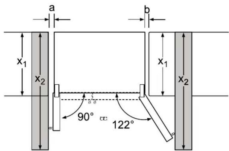 SIEMENS KA92DAI20G - Door opening angle - 2