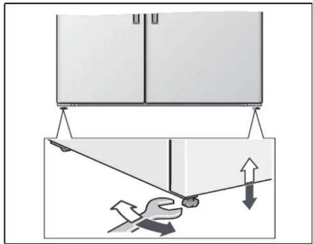 SIEMENS KA92DAI20G - Aligning the appliance - 1