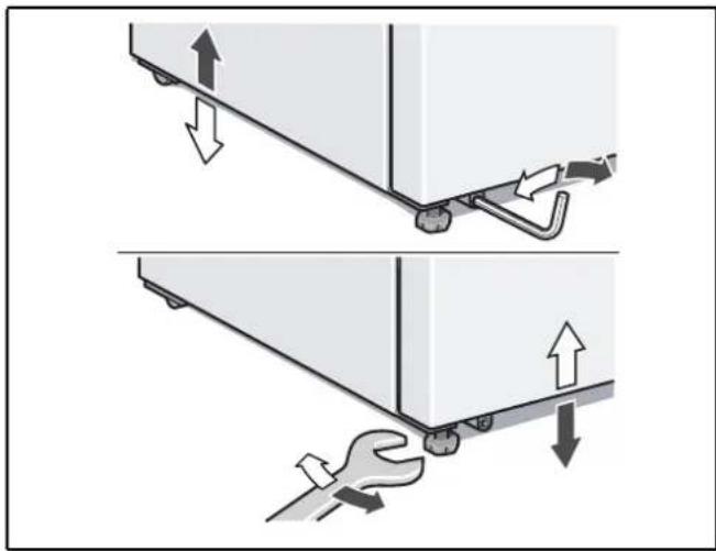 SIEMENS KA62DV00GB - Aligning the appliance - 1