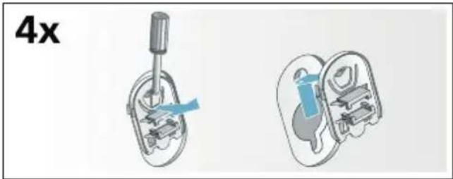 SIEMENS WM14T790ES - Installing the transport locks: - 1