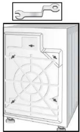 SIEMENS WI12A222ES - Removing the transport safety bolts - 1