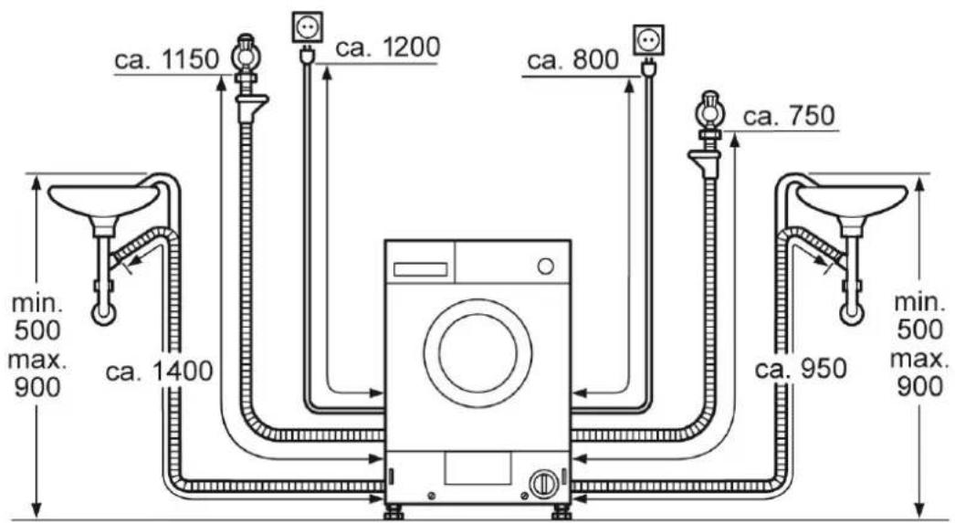 SIEMENS WI12A222ES - Left-hand connection or Right-hand connection - 1
