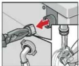 SIEMENS WM14Y540EE - First, release water pressure in the supply hose: - 3