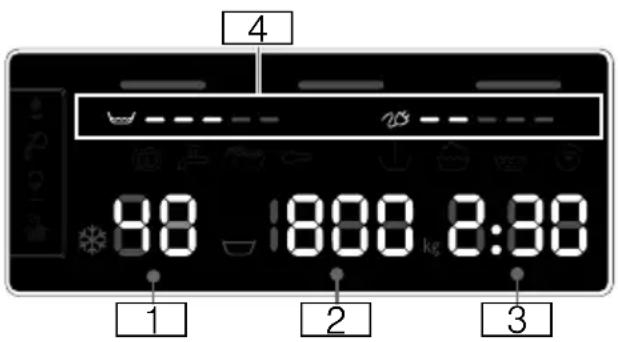 BOSCH WAW325E27 - Anzeigefeld für Einstellungen und - 1