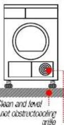 SIEMENS WT46E102EE - Installing the dryer - 2