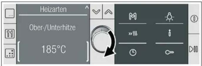 BOSCH HBA38B752D - Heizart und Temperatur einstellen - 3