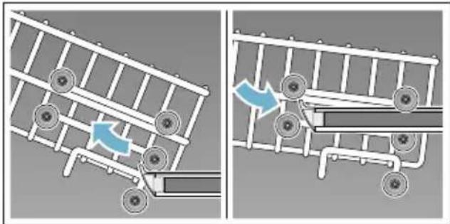 BOSCH SMS46UI03E - Oberer Geschirrkorb mit oberen und unteren Rollenpaaren - 1
