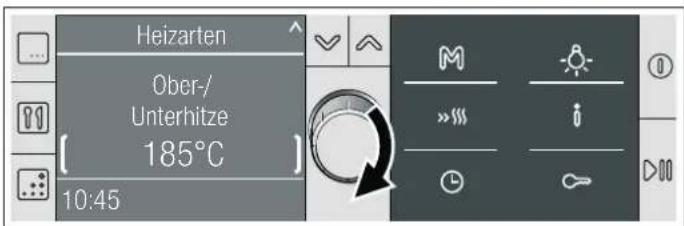 BOSCH HBG38B750 - Heizart und Temperatur einstellen - 3