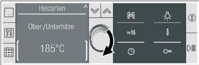 BOSCH HBB78D750 - Heizart und Temperatur einstellen - 3