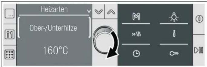 BOSCH HBB78D750 - Heizart und Temperatur einstellen - 1