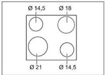 Ø 14,5 Ø 18 Ø 21 Ø 14,5