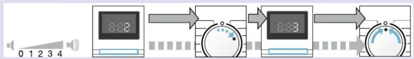 SIEMENS WM14E347 - Lautstärke für Tastensignale und Hinweissignale einstellen (je nach Modell) - 1